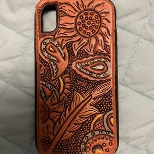 Leather IPhone XR case